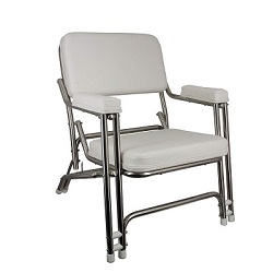 Folding Aluminum Deck Chair-X'tra Duty Tubing