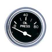 Teleflex Heavy Duty Series Gauge - Oil Pressure - Electric 0-80 PSI