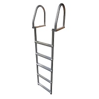 DockEdge ECO2 Weld-Free Flip-Up Aluminum Dock Ladder - 5 Step