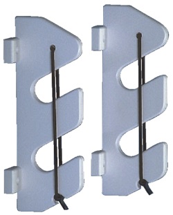 2 Rod Holder with Bungee and Backers