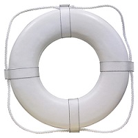 USCG Approved 20" White Life Ring