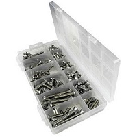 Stainless Steel Self-tapping Screw Kit - 216 pieces