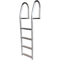 Dockedge ECO2 Weld-free Aluminum Flip-Up Dock Ladder - 4 Step