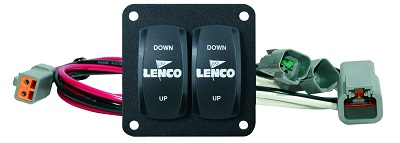 Lenco Double Rocker Switch -Replacement for Standard Trim Tabs