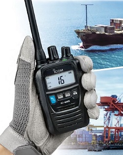 ICOM M-85 VHF 5/3/1 Watt Handheld Marine Radio