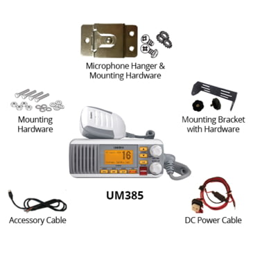 Uniden UM385W Fixed Mouint 25 Watt VHF w/DSC Cabability C