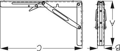Folding Table Support Bracket (each)