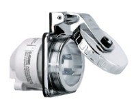 HUBBELL 30A 125V Power Inlet - Stainless Steel